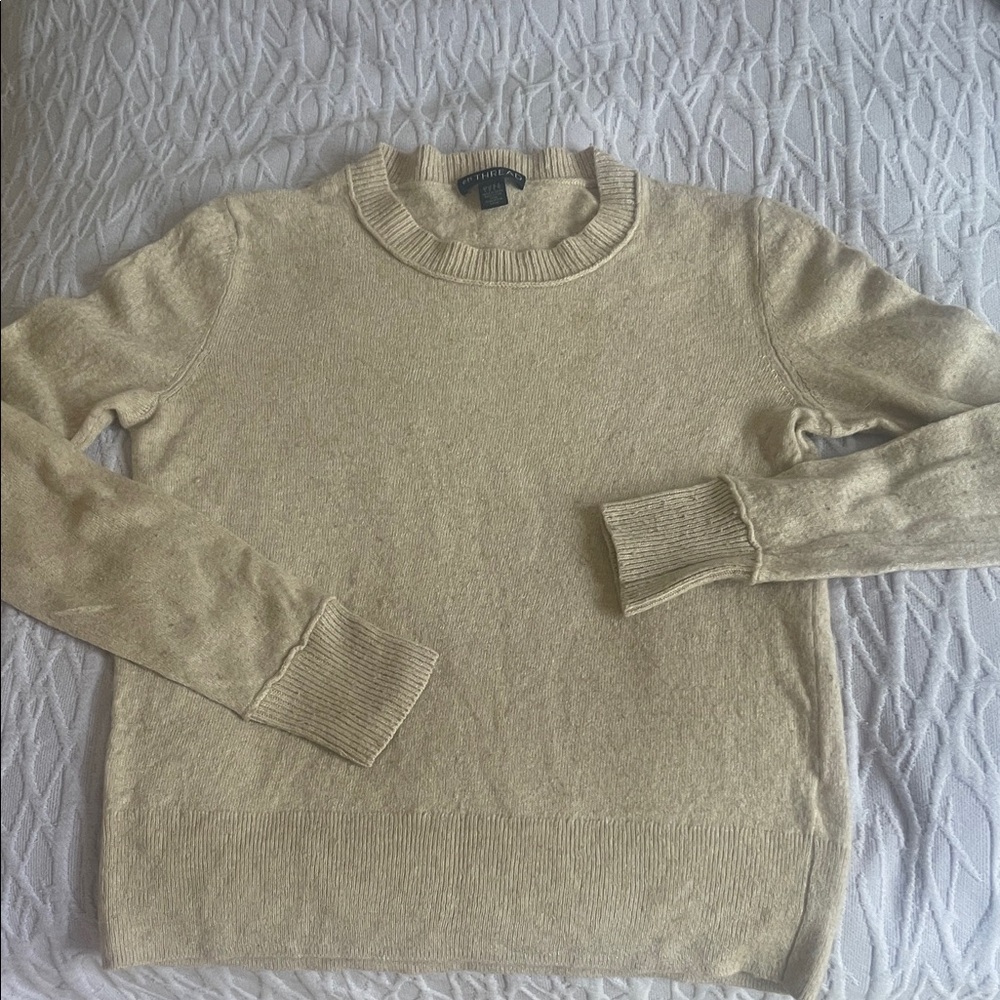 Men's Beige Crewneck Sweater